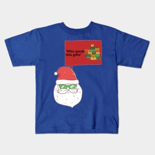 Cool Santa Wear Goggle's with Message Kids T-Shirt